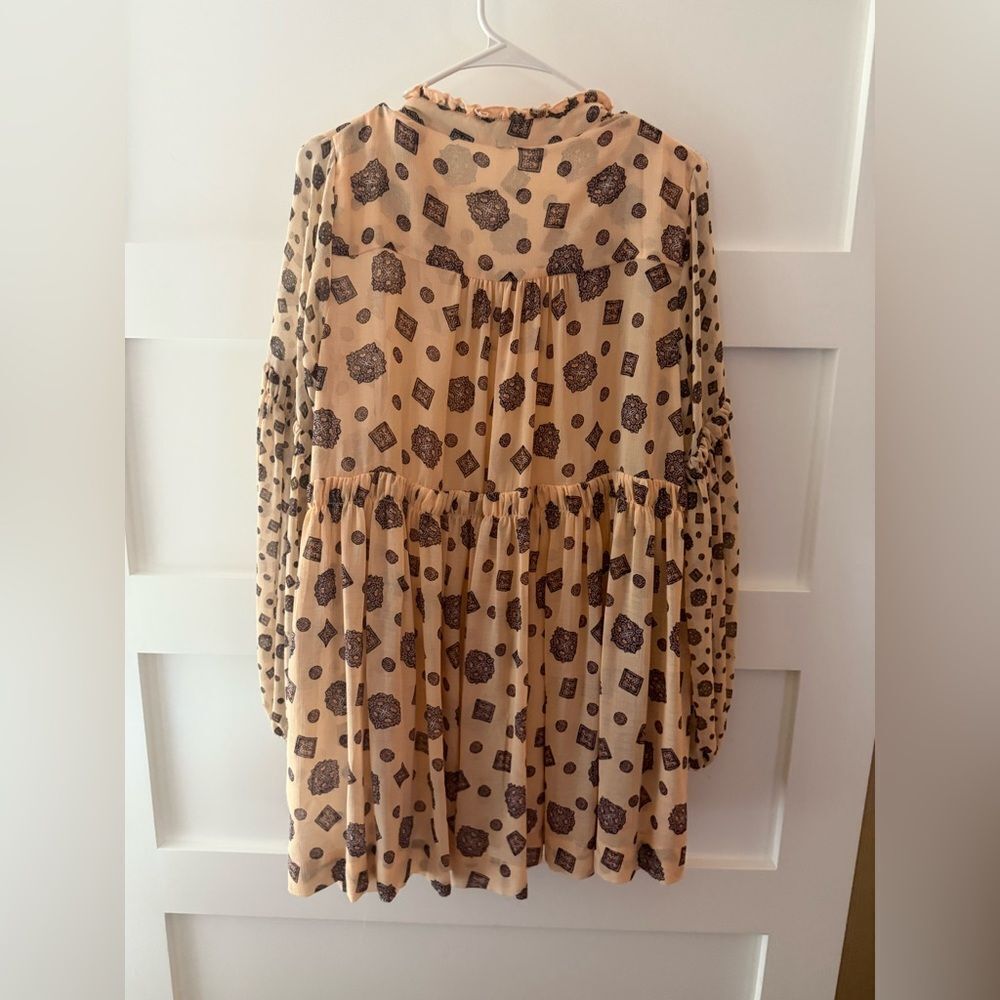 New Free People Womens Mini
Dress Tunic Tea Combo Beige
Cream Sz Small - Picture 16 of 16